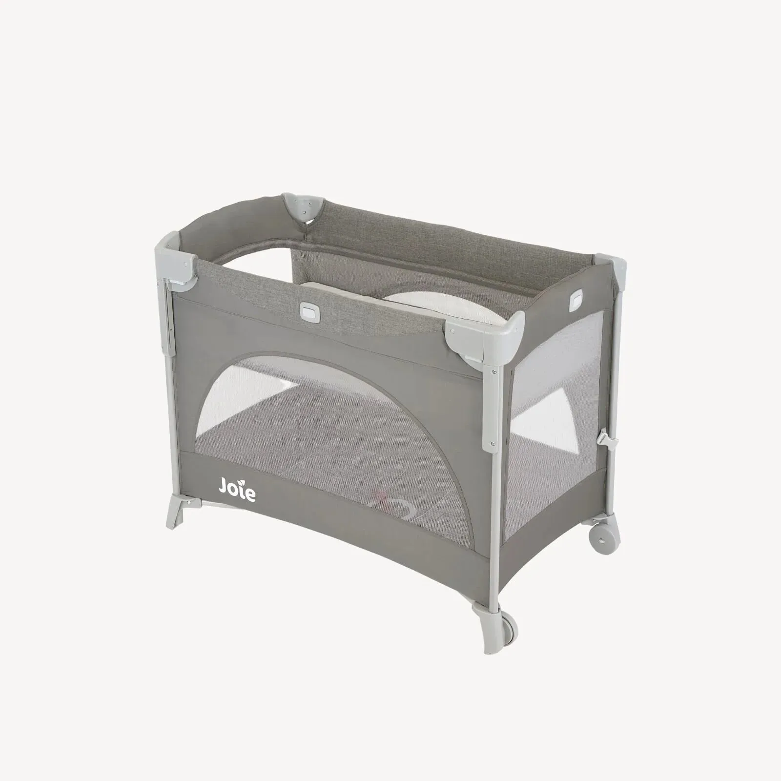 Joie Kubbie Sleep Bedside Travel Cot - Foggy Grey