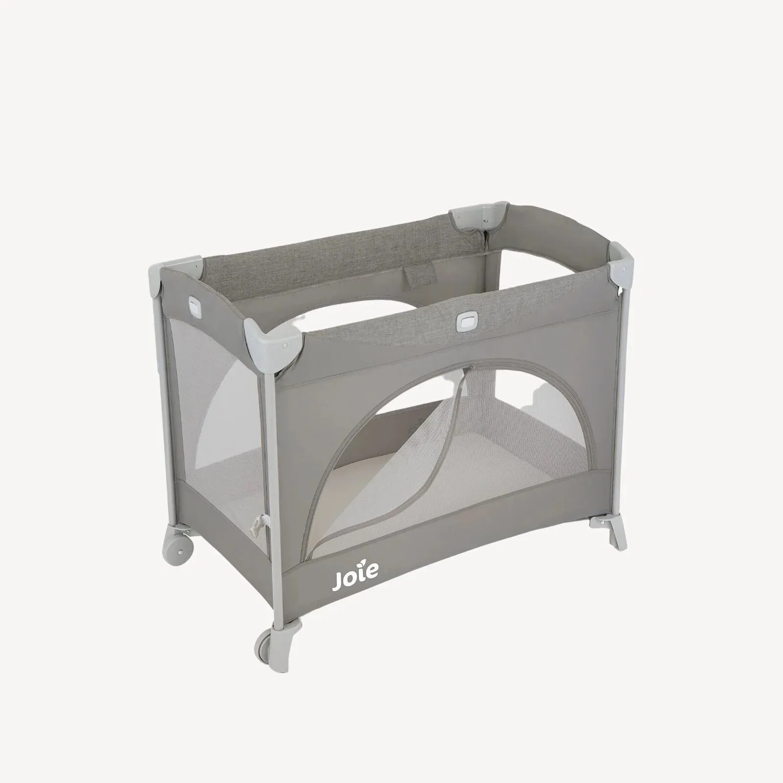 Joie Kubbie Sleep Bedside Travel Cot - Foggy Grey