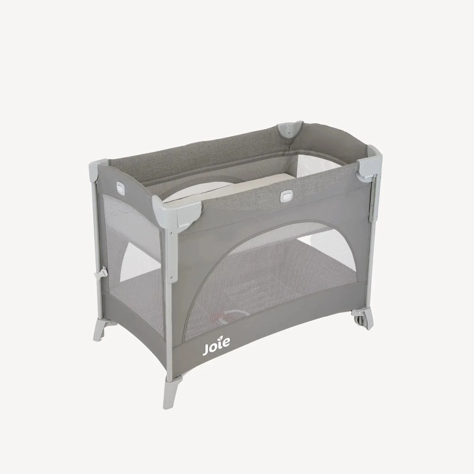 Joie Kubbie Sleep Bedside Travel Cot - Foggy Grey