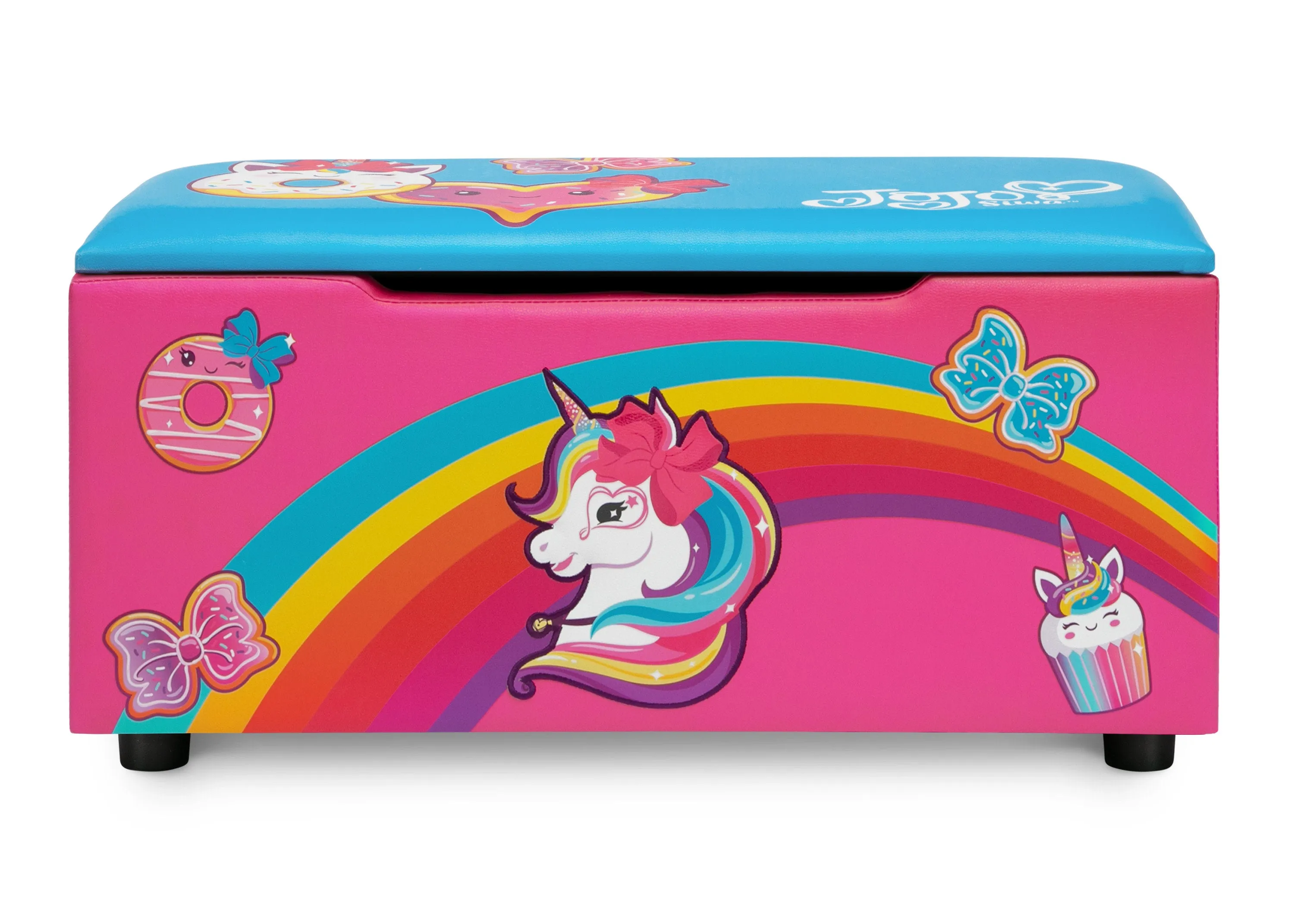 JoJo Siwa Upholstered Storage Bench for Kids