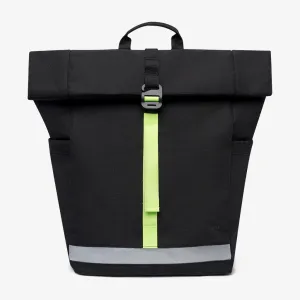 Lars Roll Backpack Black Lime Vandra