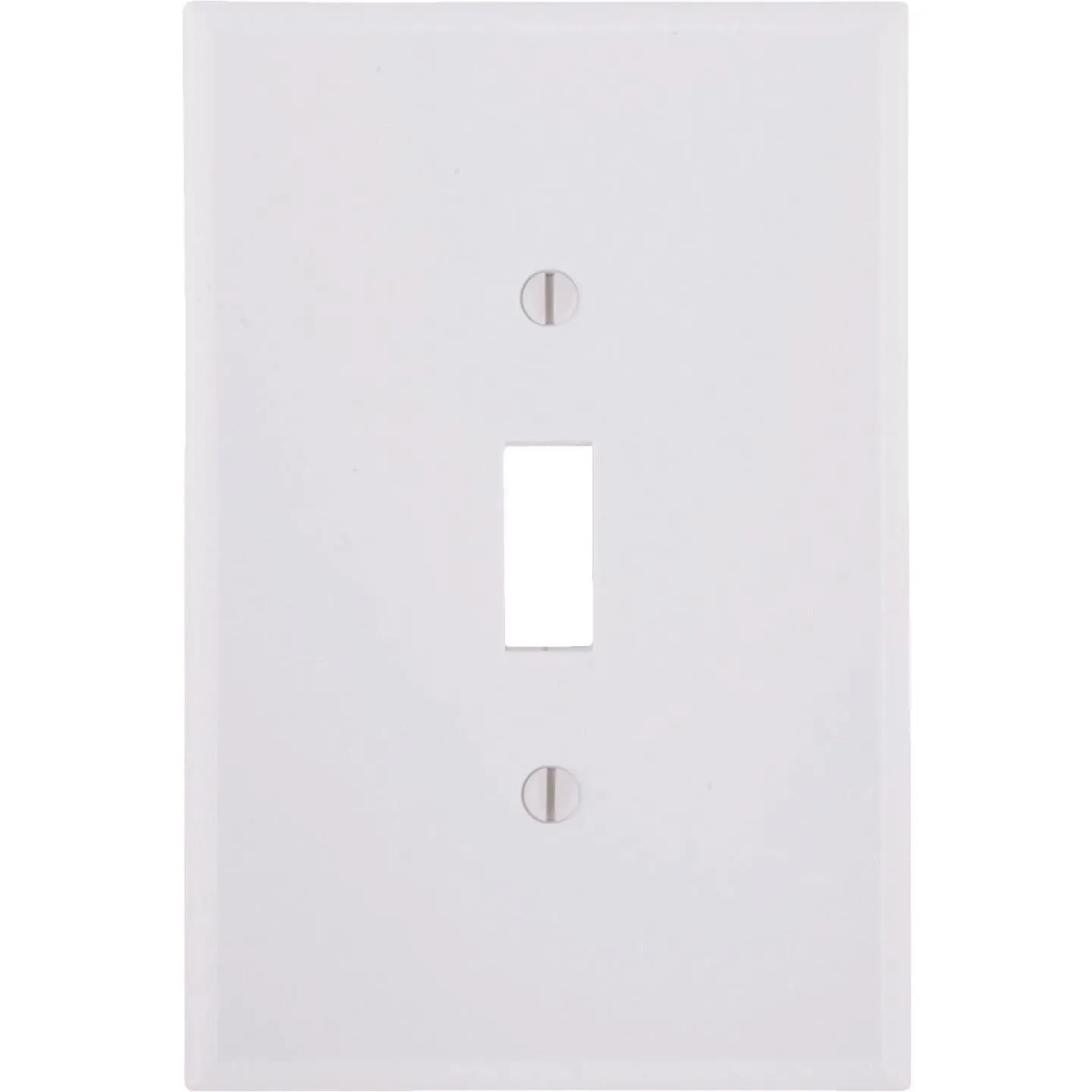 Leviton 1-Gang Plastic Oversized Toggle Switch Wall Plate, White