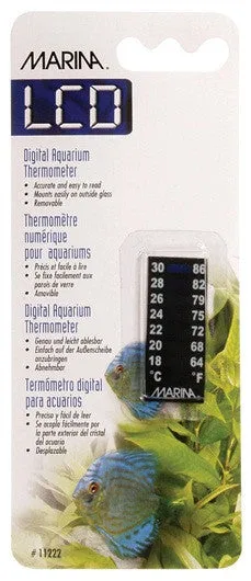 Marina Digital Liquid Crystal Aquarium Thermometer; available in 4 styles.