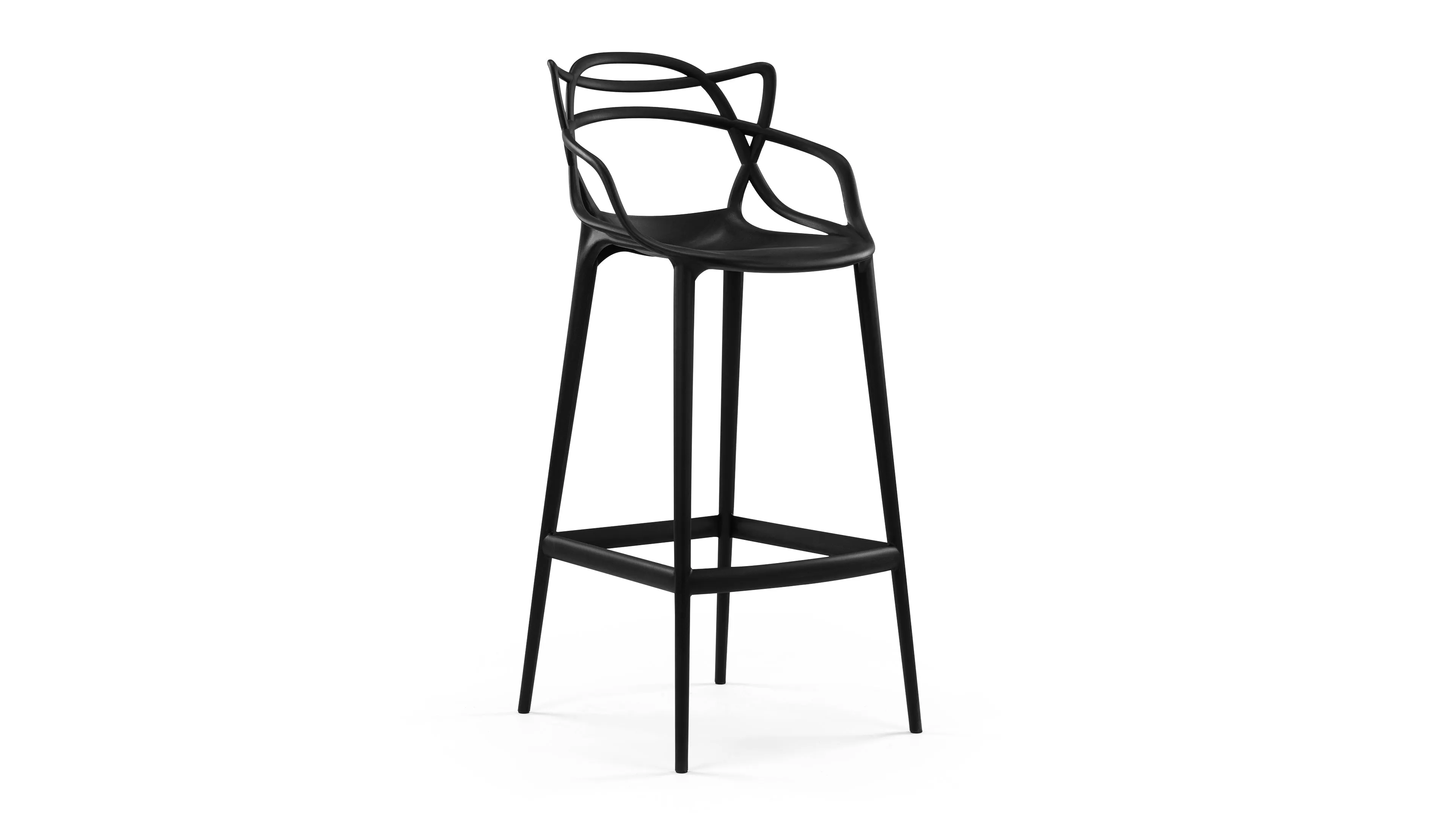 Masters - Masters Bar Stool, Black, 29.5" Seat Height