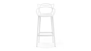 Masters - Masters Bar Stool, White, 29.5" Seat Height