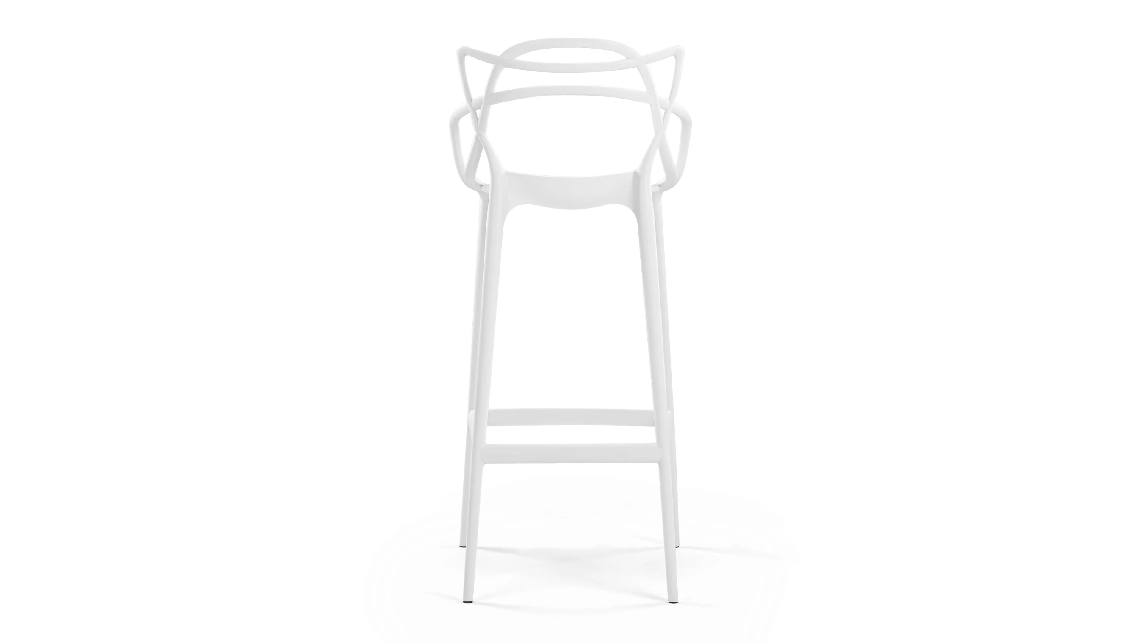 Masters - Masters Bar Stool, White, 29.5" Seat Height