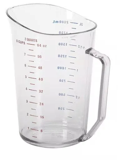 Measuring Cup 2 Qt Clear Dry