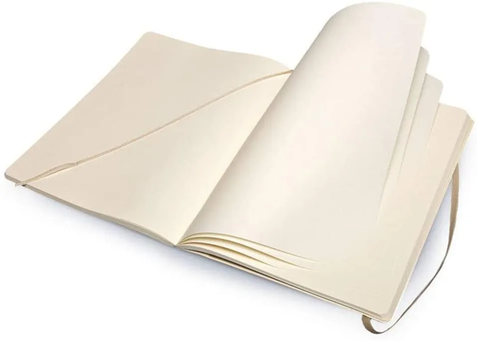 Moleskine Plain Notebook Extra Large Khaki Beige Soft Cover