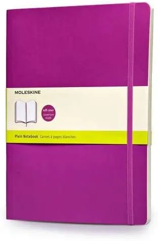 Moleskine Plain Notebook Extra Large Purple Orchid Soft Cover