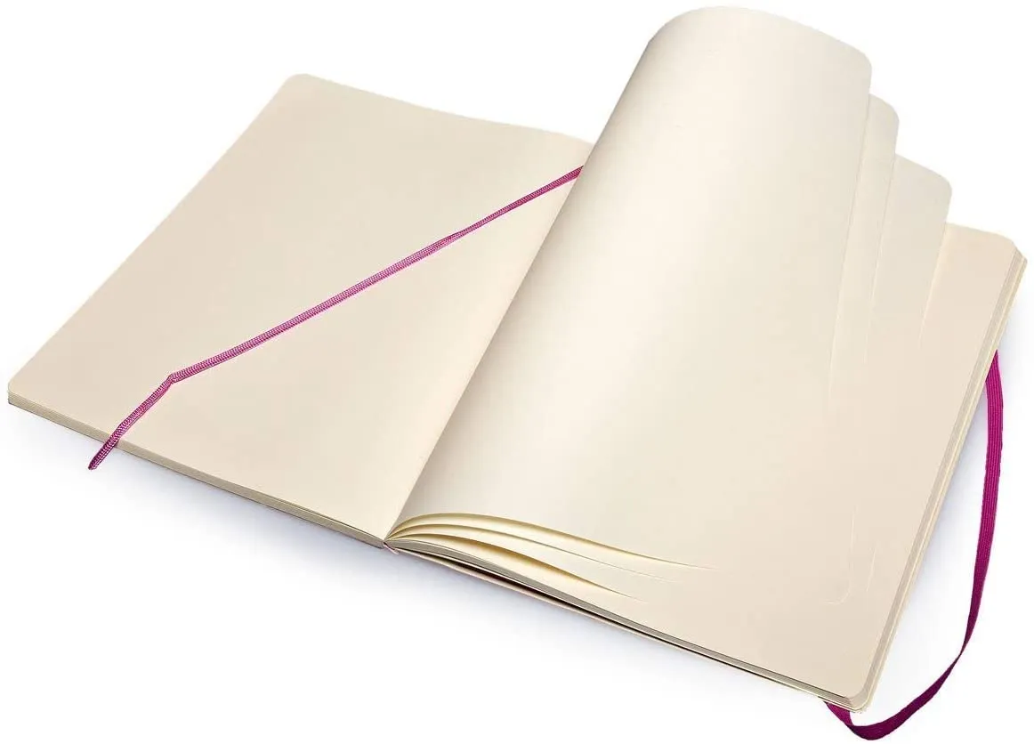 Moleskine Plain Notebook Extra Large Purple Orchid Soft Cover