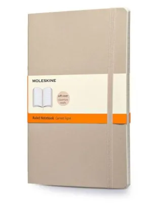 Moleskine Ruled Soft Cover Notebook Large Size Khaki