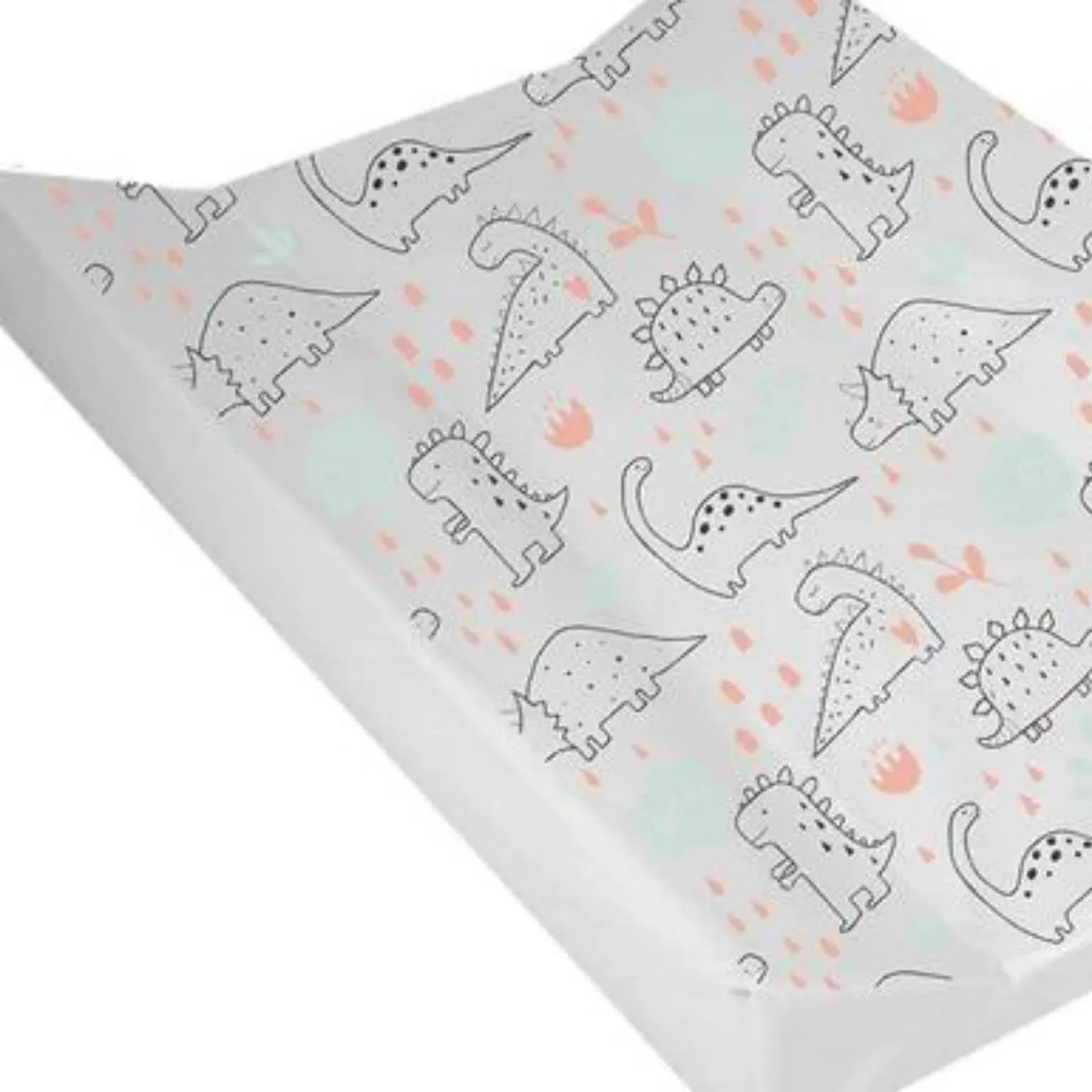 Mollydoo Anti Roll Changing Mat - Dinosaurs