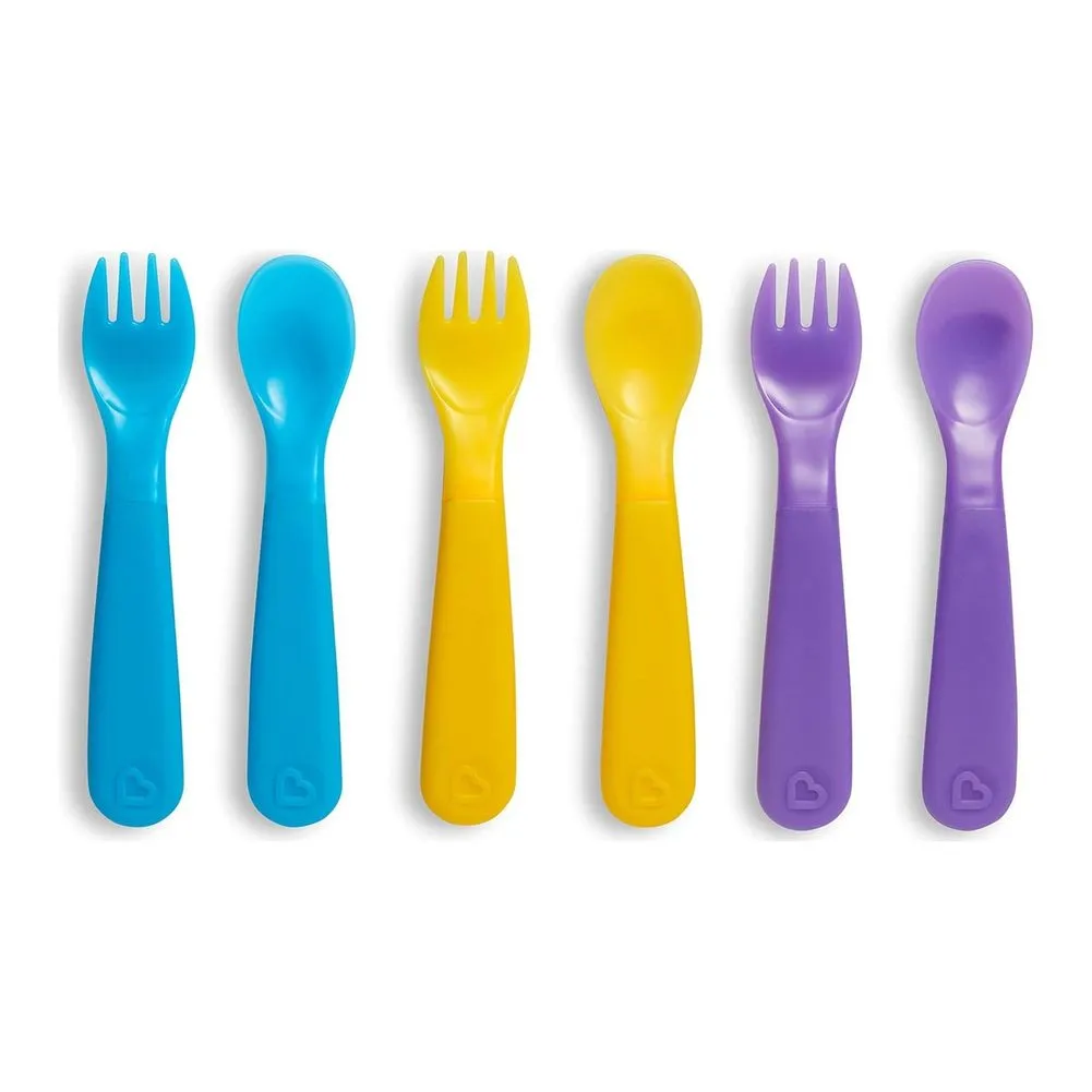 Munchkin 6-Pack ColorReveal Color Changing Toddler Utensils Set