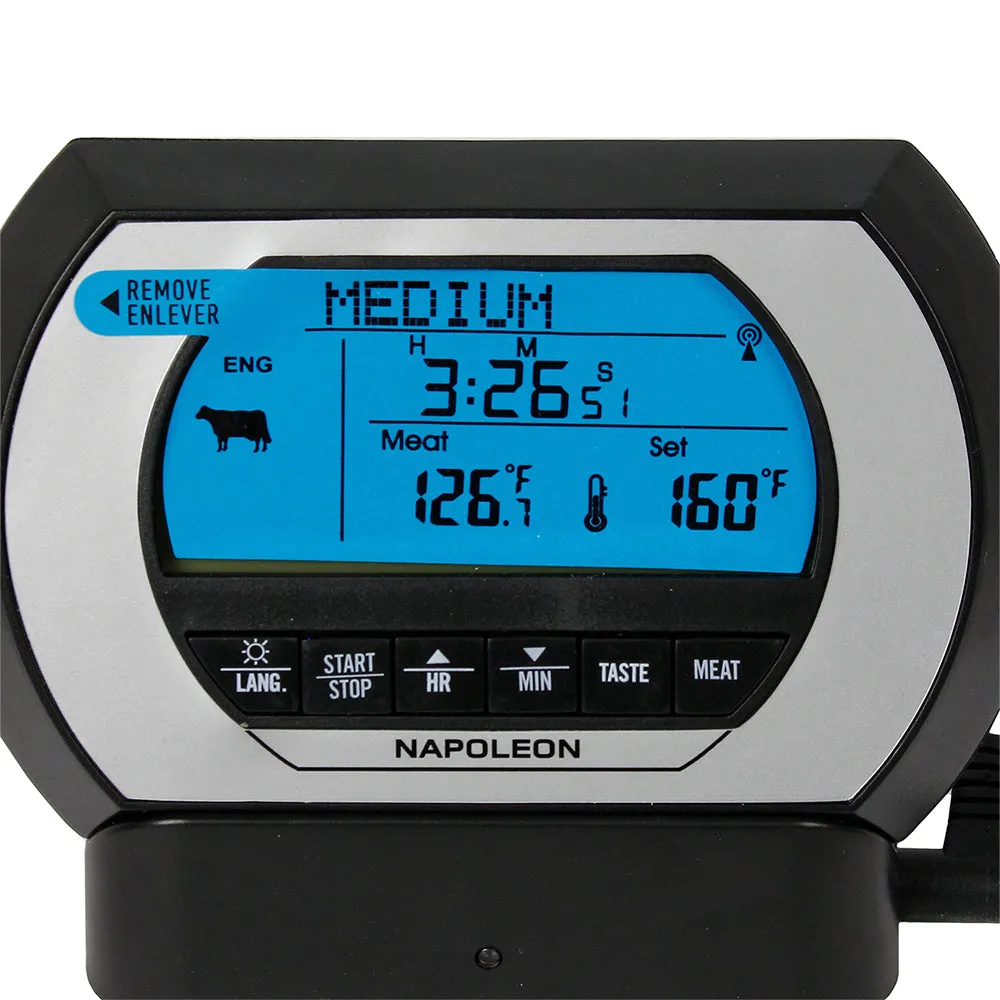 Napoleon Pro Wireless Digital Thermometer With LCD Display & Magnetic Belt Clip