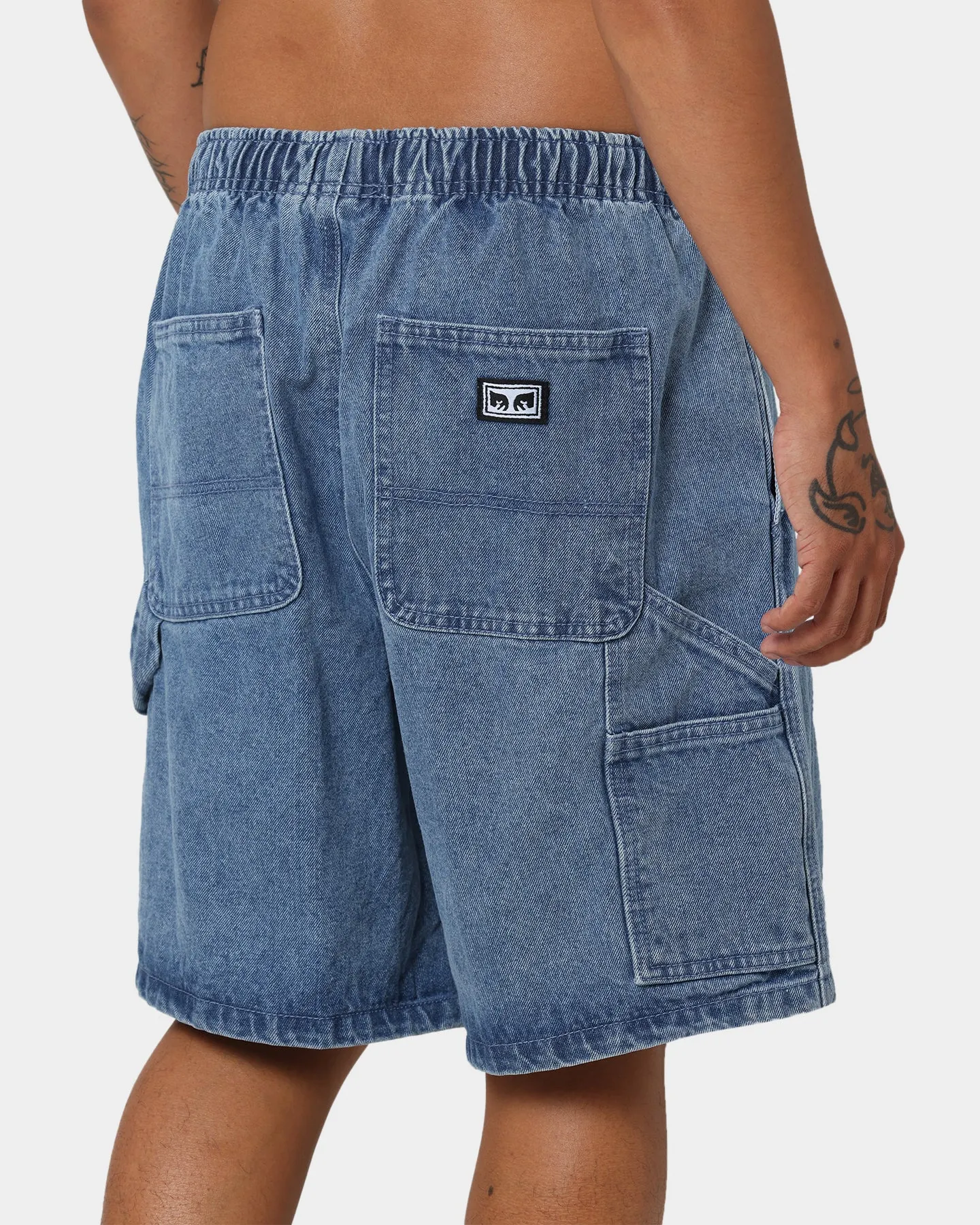 OBEY Easy Denim Carpenter Shorts Light Indigo