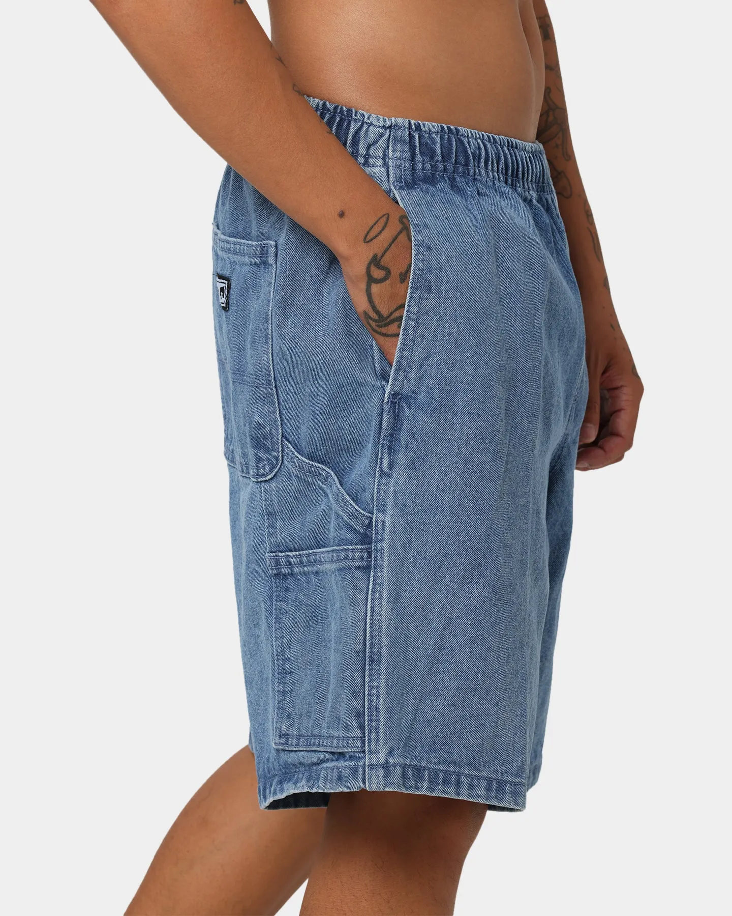 OBEY Easy Denim Carpenter Shorts Light Indigo