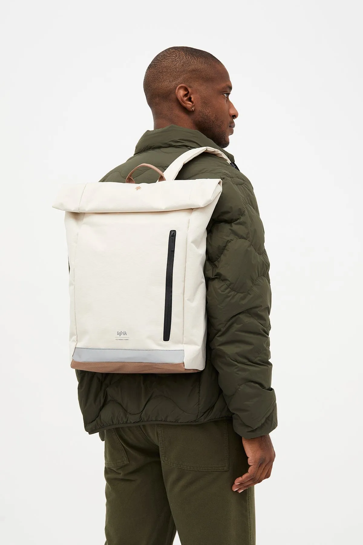 Roll Reflective Backpack Ecru