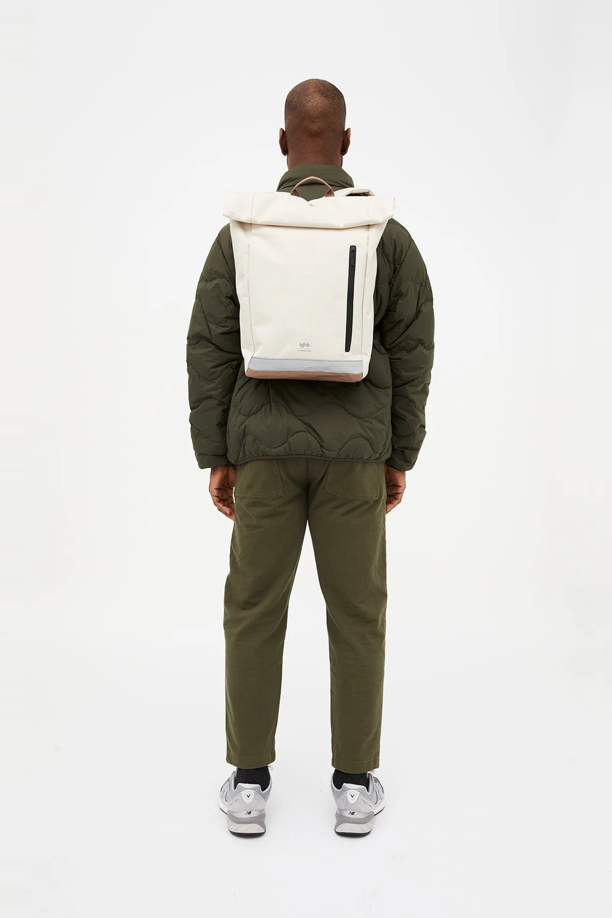 Roll Reflective Backpack Ecru