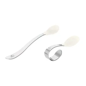 Silicone and Stainless Steel Training Spoons