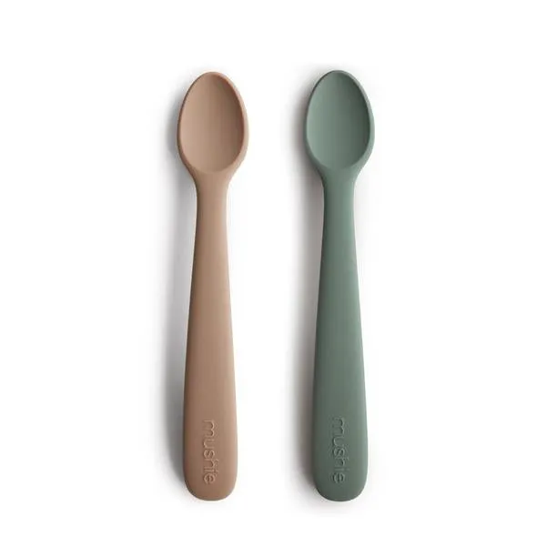 Silicone Feeding Spoon - 2 pack VARIOUS COLOURS