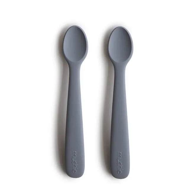 Silicone Feeding Spoon - 2 pack VARIOUS COLOURS