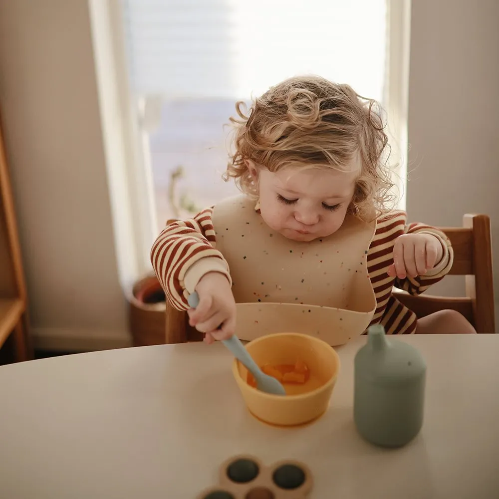 Silicone Feeding Spoon - 2 pack VARIOUS COLOURS