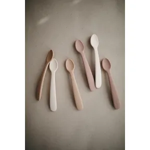 Silicone Feeding Spoon - 2 pack VARIOUS COLOURS