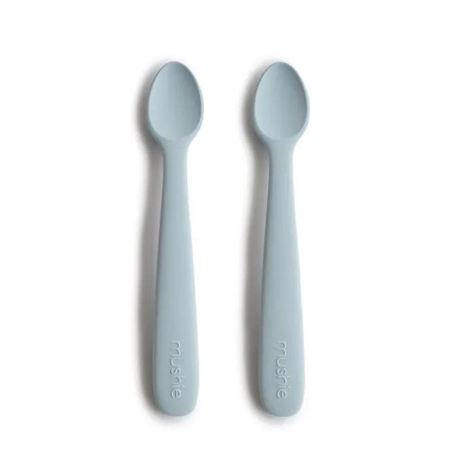 Silicone Feeding Spoon - 2 pack VARIOUS COLOURS