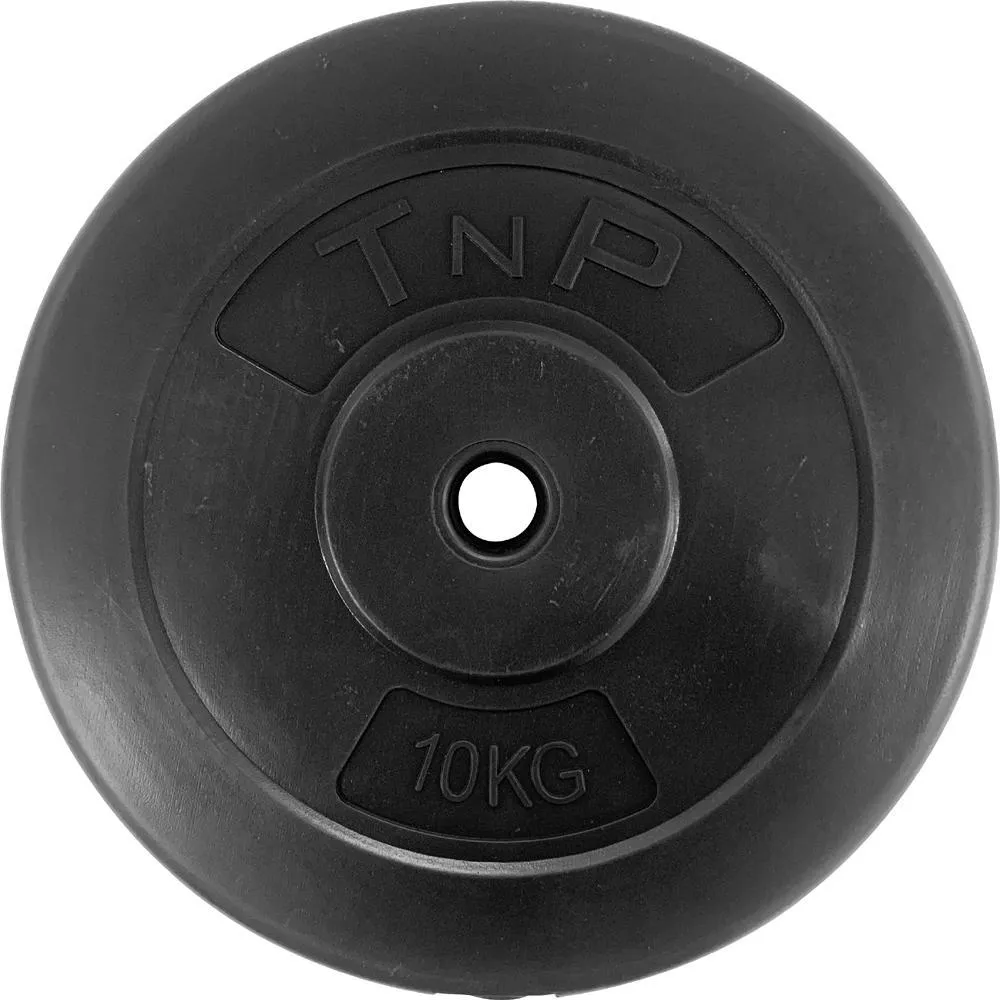 Standard 1" Round Vinyl Weight Plate 10kg - Black