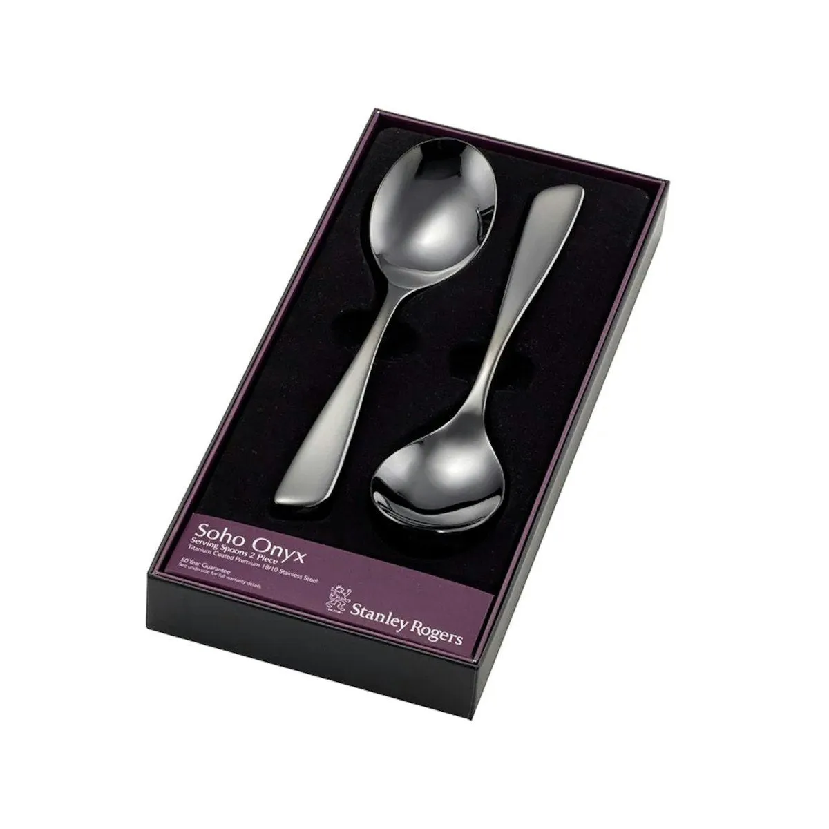 Stanley Rogers Soho Onyx Serving Spoons 2pc