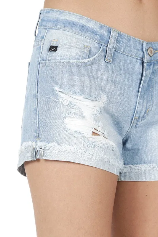 Take It Easy Jean Shorts - Light