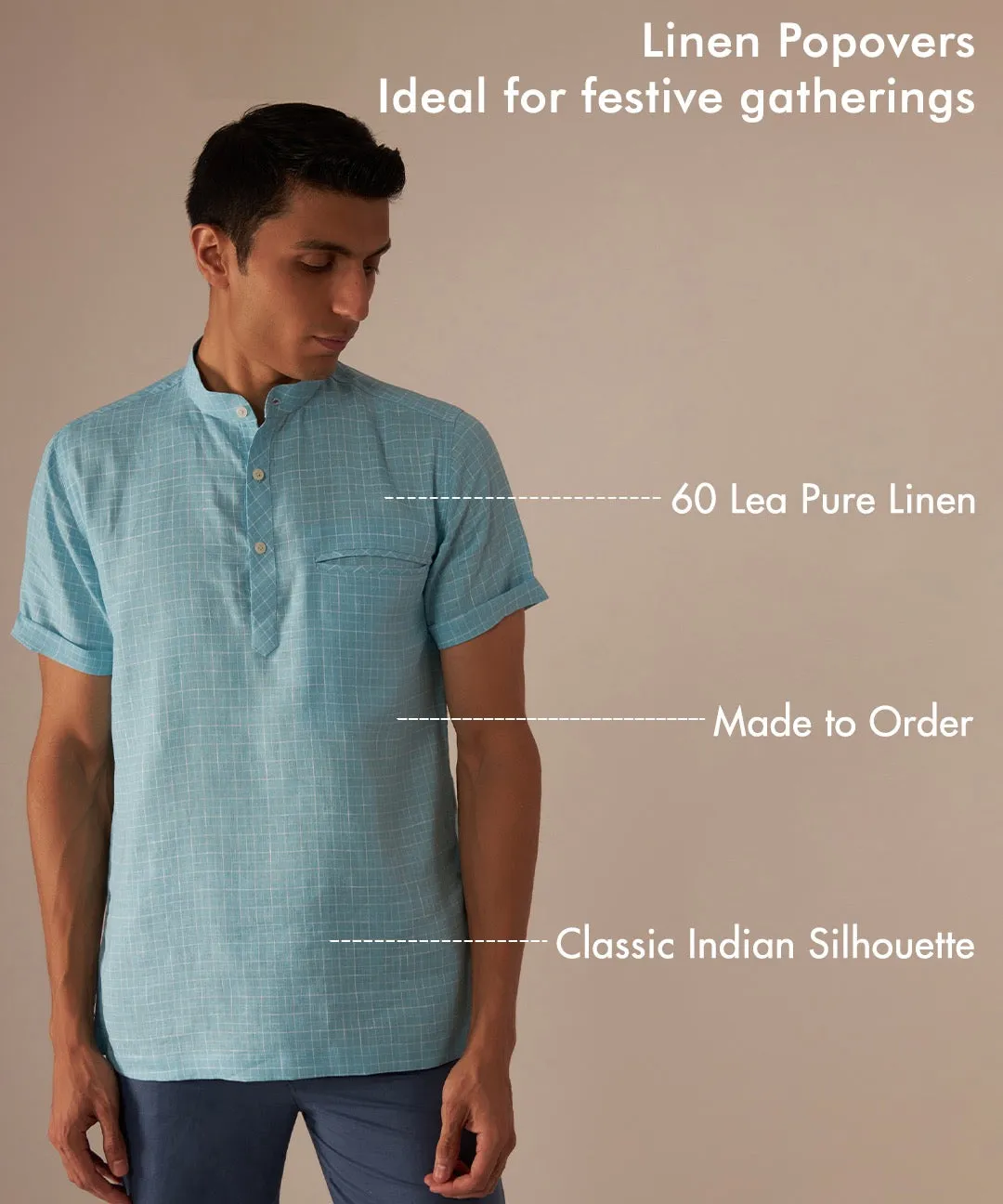 Teal Popover Shirt