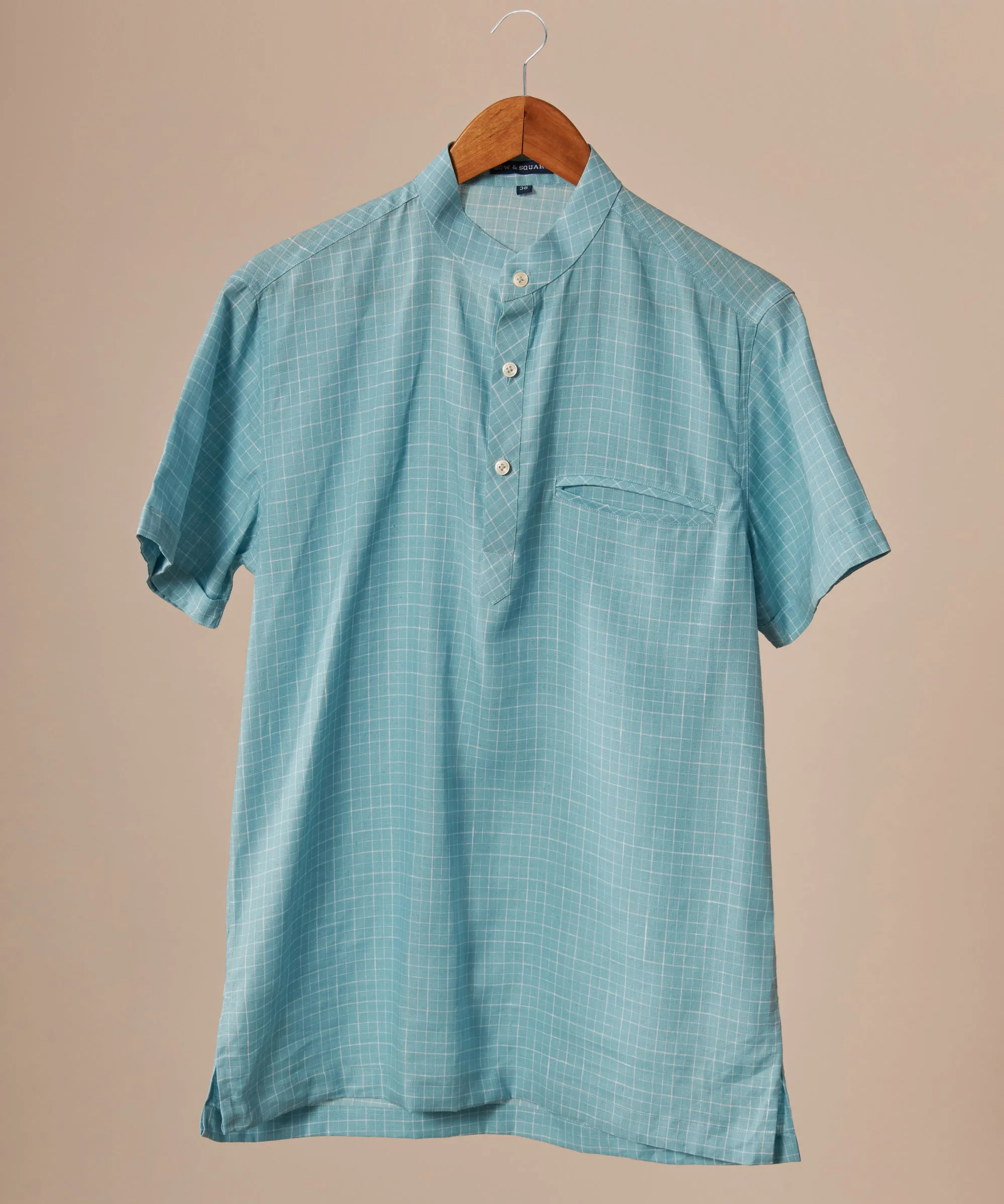 Teal Popover Shirt