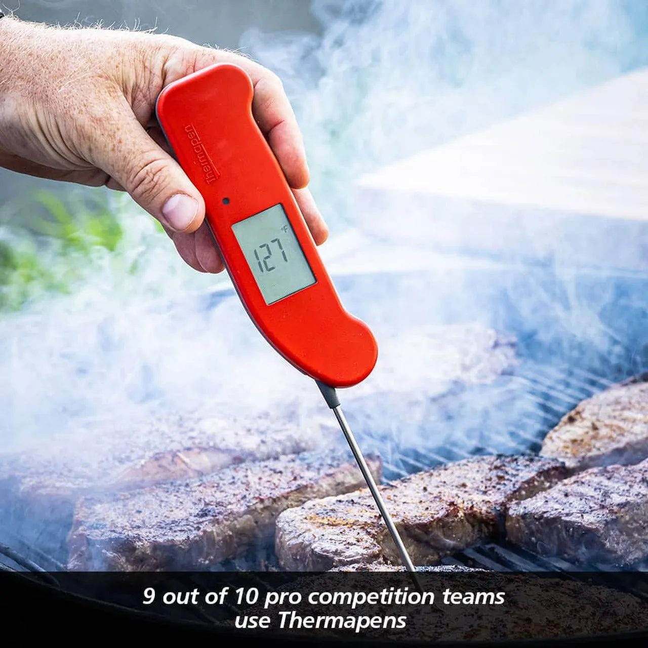 Thermoworks Thermapen ONE Readings in 1 Second or Less THS-235-447 Red Thermometer