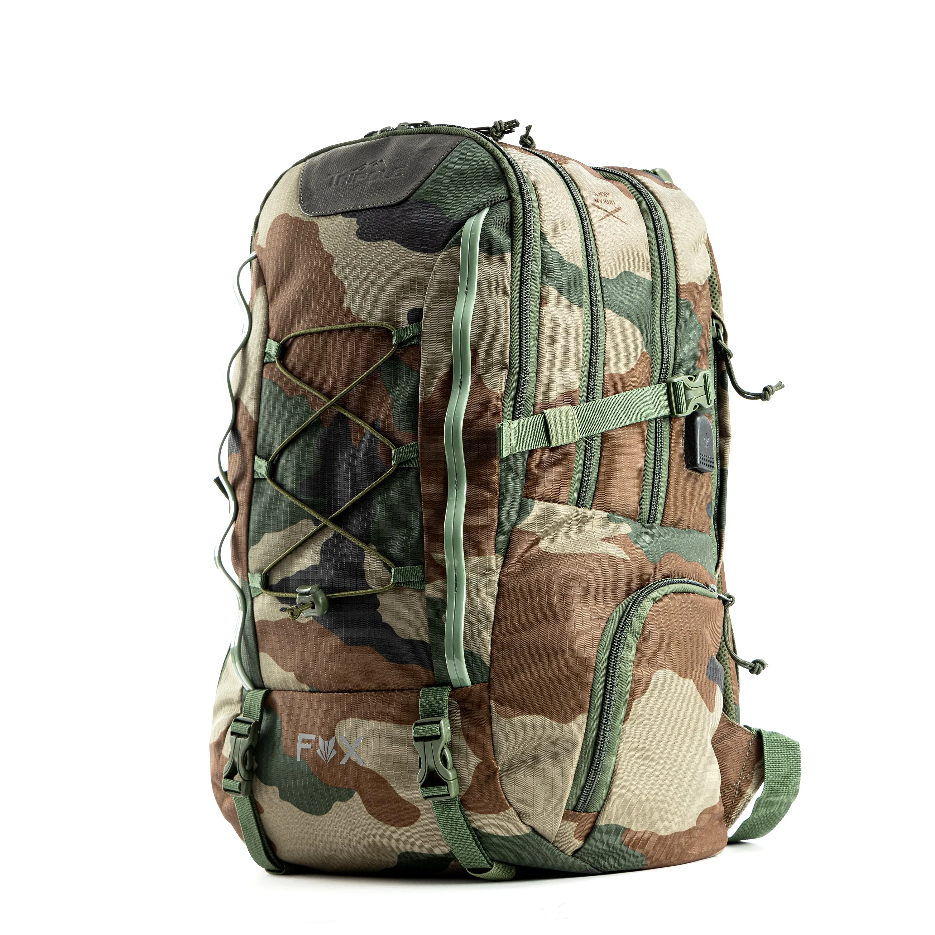 Tripole Fox Internal Frame Laptop Backpack | Indian Army