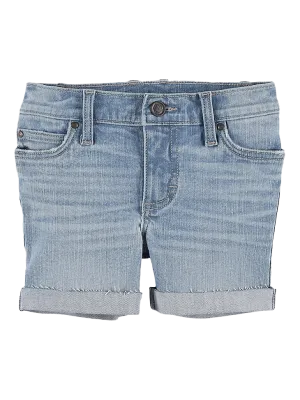 Wrangler Girl's Easy Devon Cuffed Denim Shorts