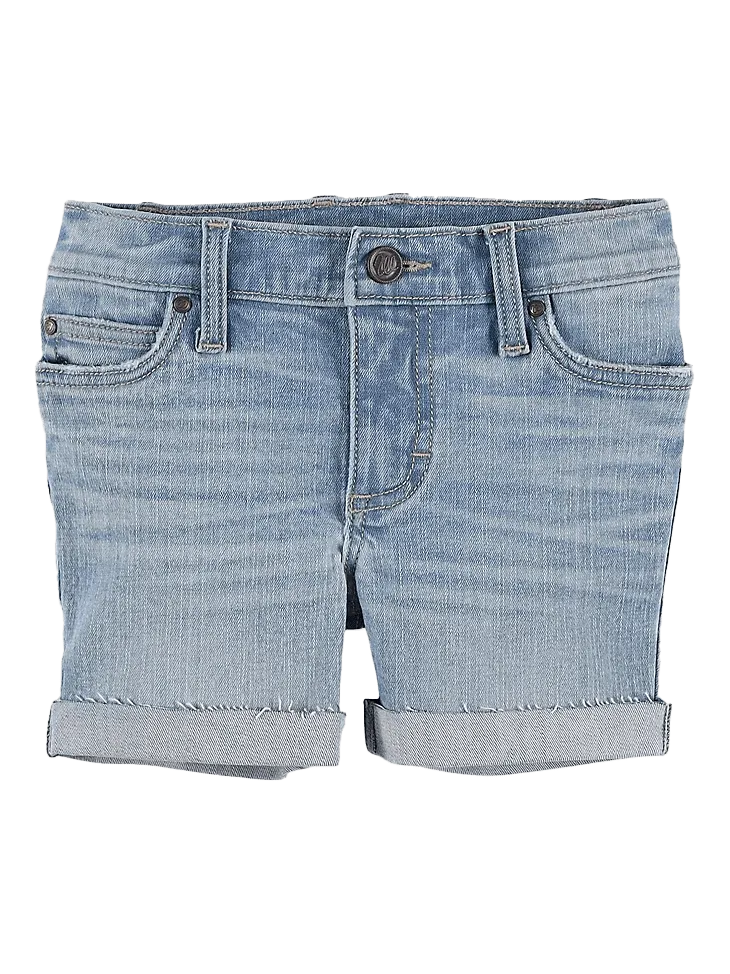 Wrangler Girl's Easy Devon Cuffed Denim Shorts